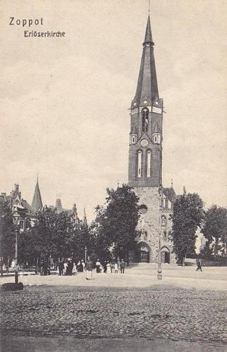 Kościół na pocztówce z 1903 roku