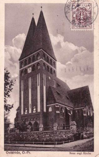 Kościół luterański w Ostródzie - 1922 r.