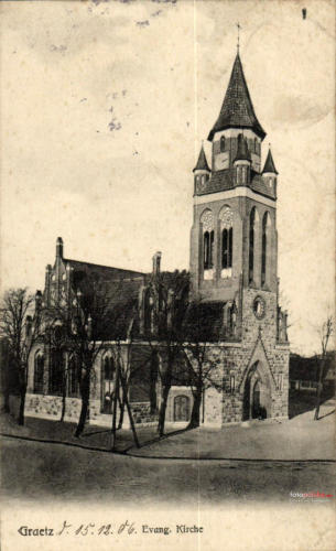 Rok 1906 , Ewangelicki kościół w Grodzisku Wielkopolskim.