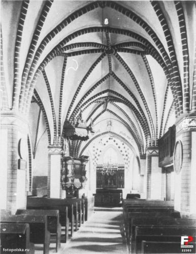 Dawny kościół ewangelicki w Bukowie Morskim - 1938 r.