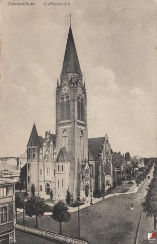 Kościół ewangelicki im. M. Lutra w Świnoujściu - ok. 1910 r.