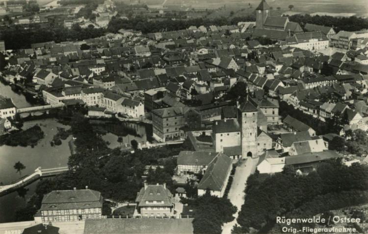 Widok na Darłowo - 1935 r.