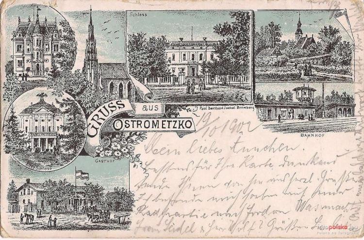 1898 , Pozdrowienia z Ostromecka.