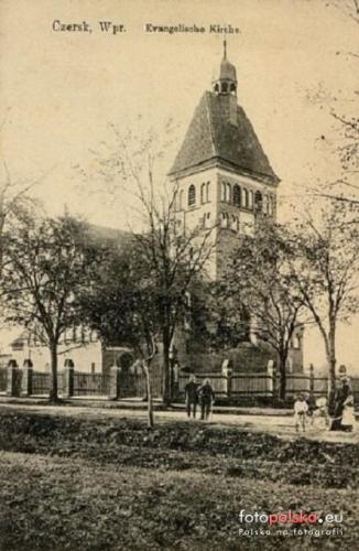 kościół ewangelicki w Czersku - ok. 1910 r.