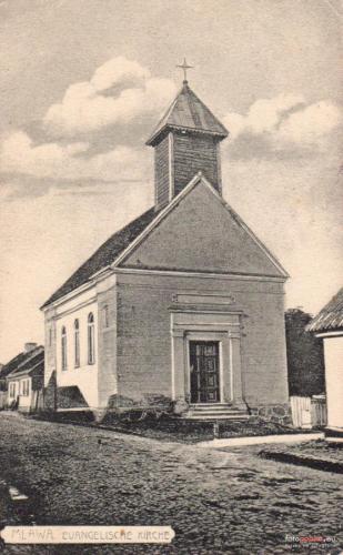 Kościół ewangelicki w Mławie.