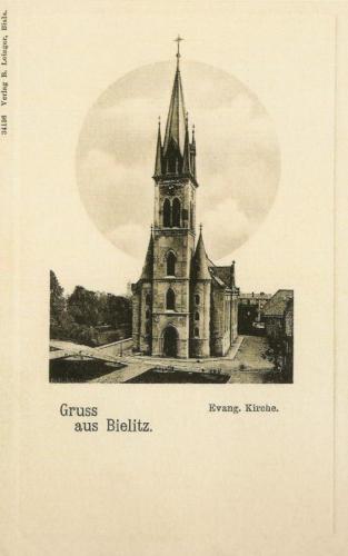 Kościół ewangelicki Zbawiciela w Bielsku-Białej, 1900 r.