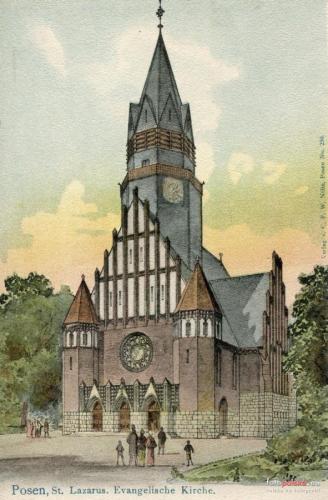Dawny kościół ewangelicki w Poznaniu (Łazarz), 1905 r.