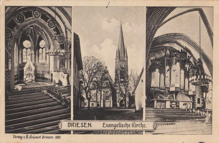 Kościół ewangelicki w Drezdenku, 1905 r.