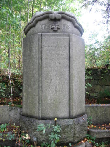 obelisk ofiar I wojny światowej w Płóczkach Górnych