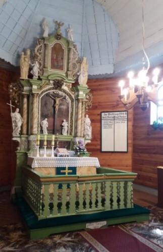 Ołtarz kościoła w Maciejowie